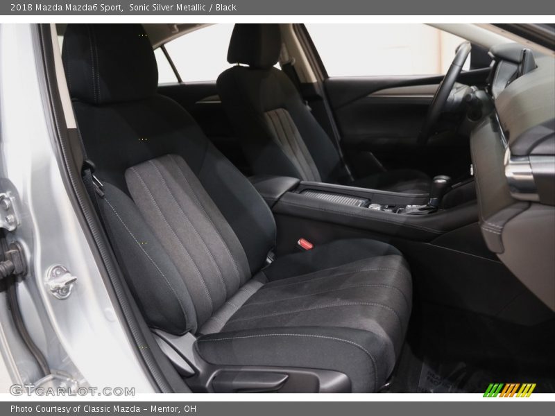 Sonic Silver Metallic / Black 2018 Mazda Mazda6 Sport
