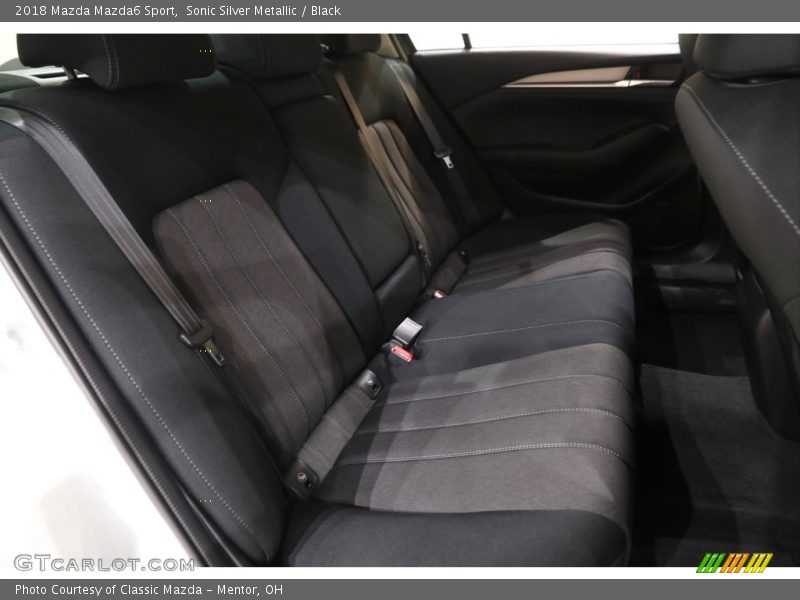 Sonic Silver Metallic / Black 2018 Mazda Mazda6 Sport