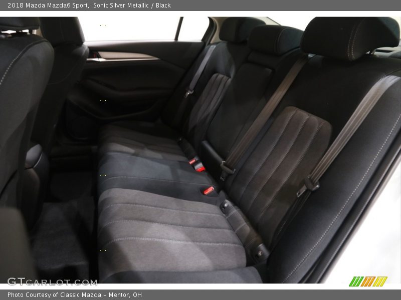 Sonic Silver Metallic / Black 2018 Mazda Mazda6 Sport
