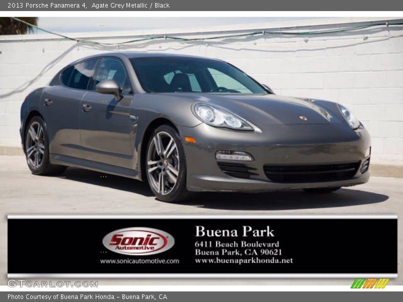 Agate Grey Metallic / Black 2013 Porsche Panamera 4