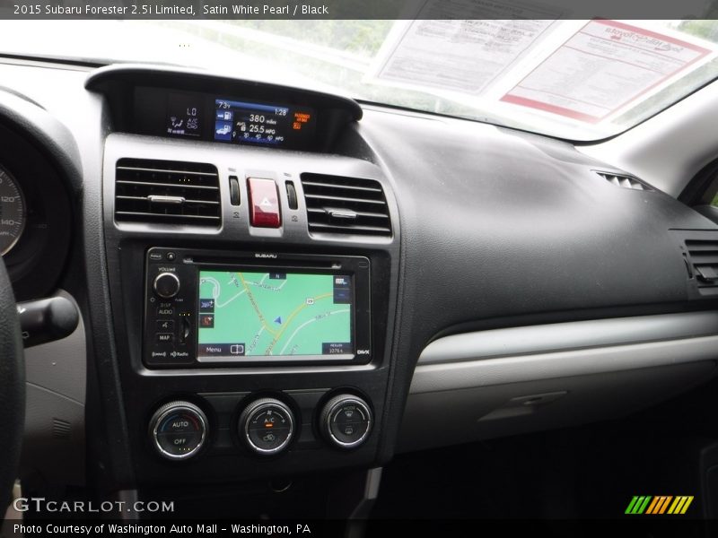 Satin White Pearl / Black 2015 Subaru Forester 2.5i Limited