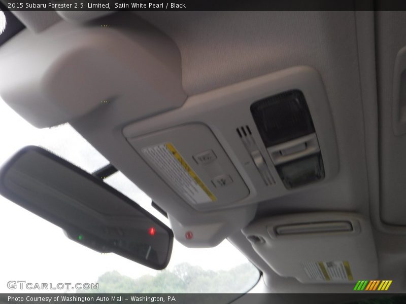 Satin White Pearl / Black 2015 Subaru Forester 2.5i Limited