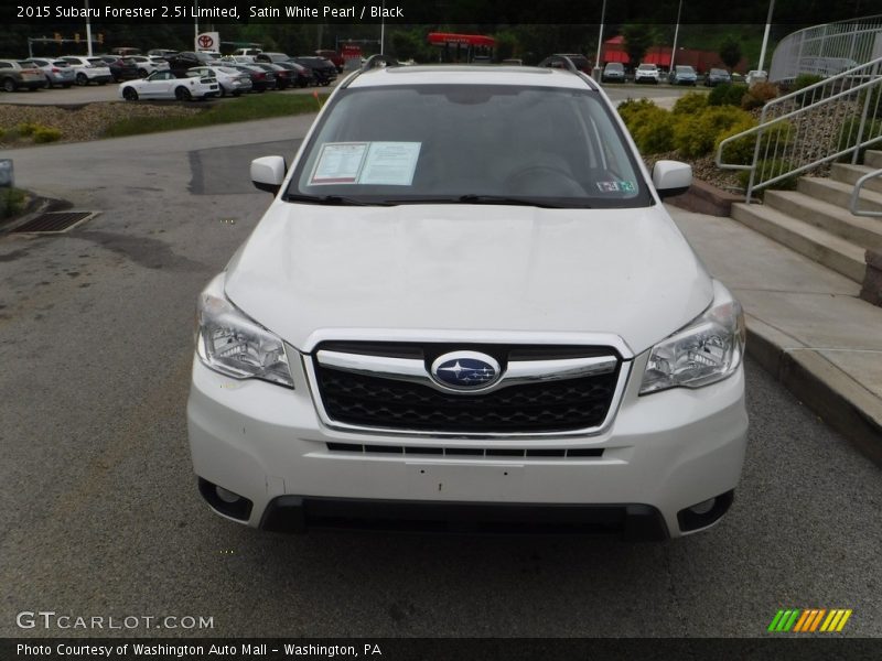 Satin White Pearl / Black 2015 Subaru Forester 2.5i Limited