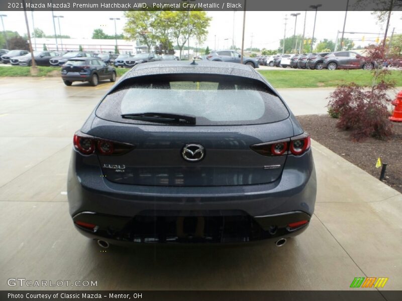 Polymetal Gray Metallic / Black 2021 Mazda Mazda3 Premium Hatchback AWD