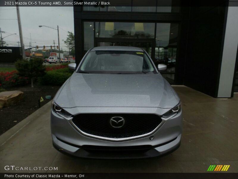 Sonic Silver Metallic / Black 2021 Mazda CX-5 Touring AWD