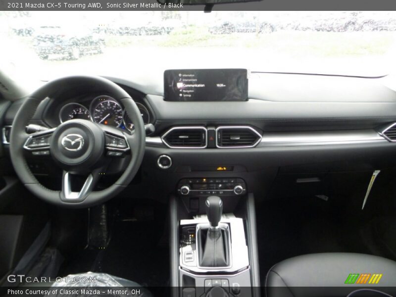 Sonic Silver Metallic / Black 2021 Mazda CX-5 Touring AWD