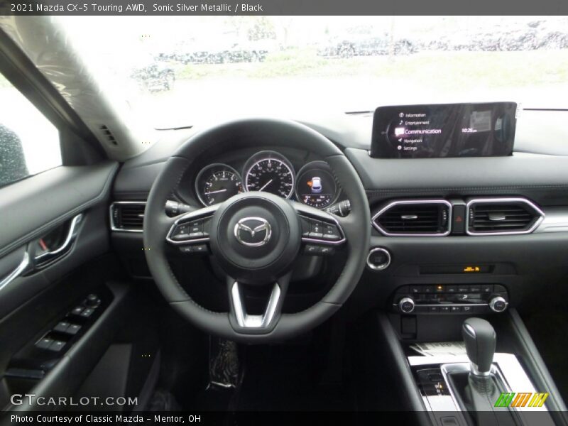 Sonic Silver Metallic / Black 2021 Mazda CX-5 Touring AWD