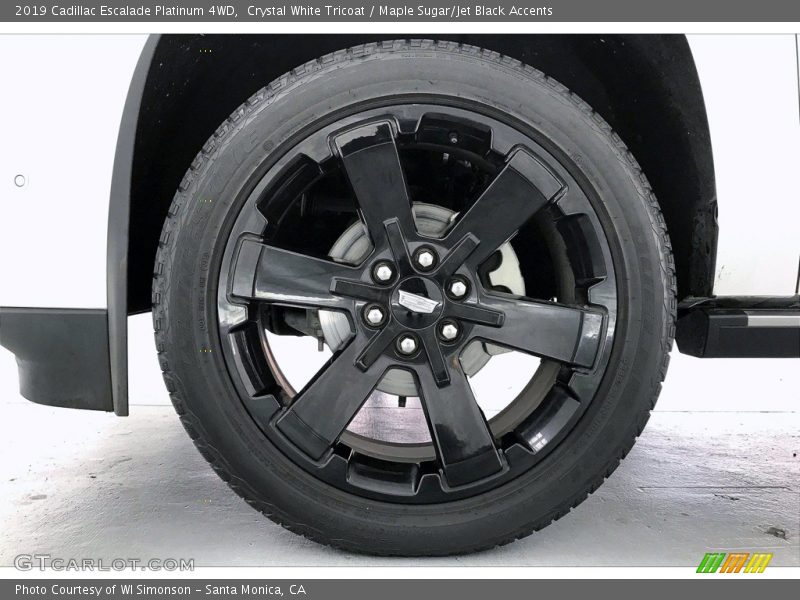 Crystal White Tricoat / Maple Sugar/Jet Black Accents 2019 Cadillac Escalade Platinum 4WD