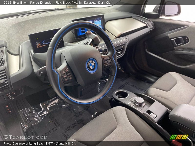Fluid Black / Atelier European Dark Cloth 2018 BMW i3 with Range Extender