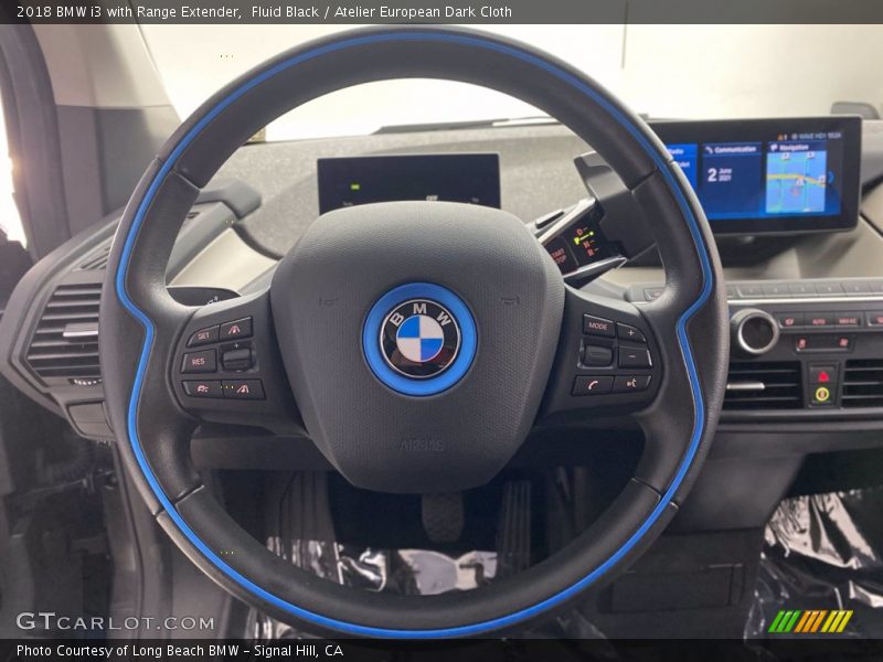 Fluid Black / Atelier European Dark Cloth 2018 BMW i3 with Range Extender