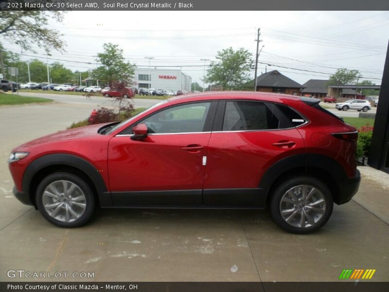 Soul Red Crystal Metallic / Black 2021 Mazda CX-30 Select AWD