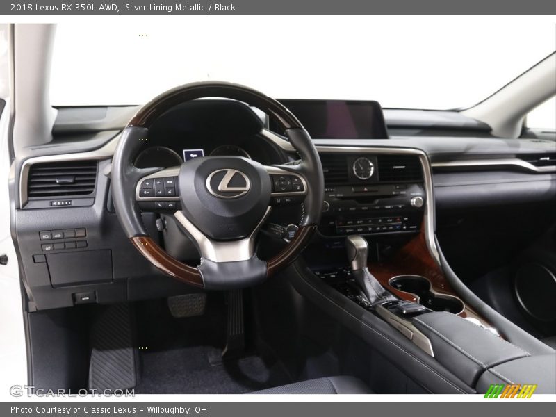 Silver Lining Metallic / Black 2018 Lexus RX 350L AWD