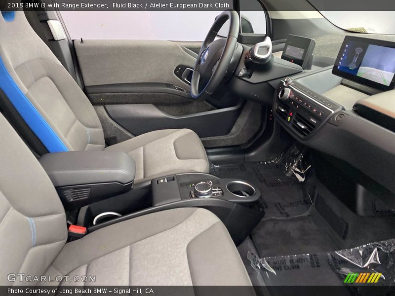 Fluid Black / Atelier European Dark Cloth 2018 BMW i3 with Range Extender