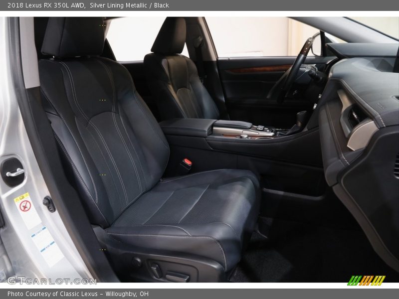 Silver Lining Metallic / Black 2018 Lexus RX 350L AWD