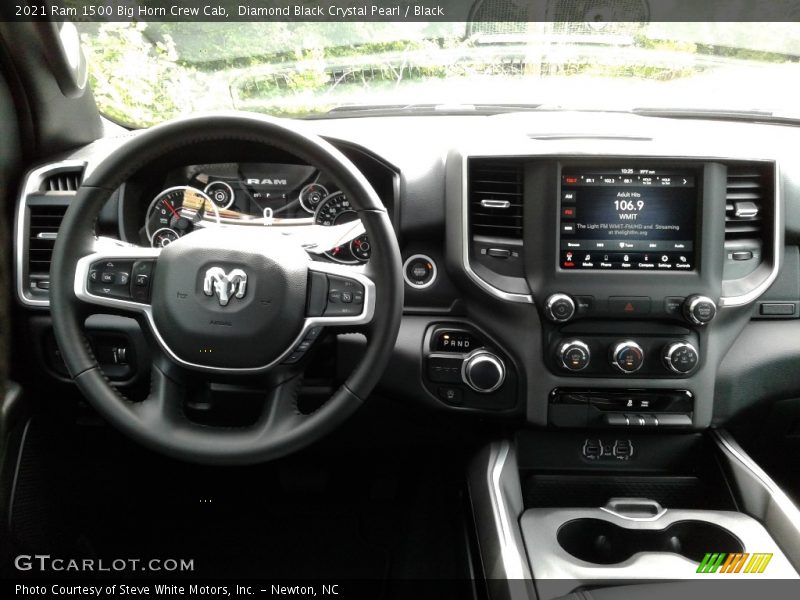 Diamond Black Crystal Pearl / Black 2021 Ram 1500 Big Horn Crew Cab
