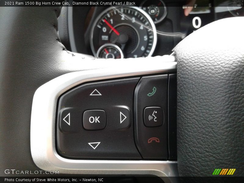 Diamond Black Crystal Pearl / Black 2021 Ram 1500 Big Horn Crew Cab