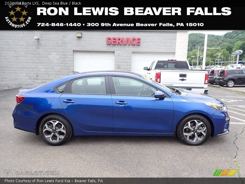 Deep Sea Blue / Black 2020 Kia Forte LXS