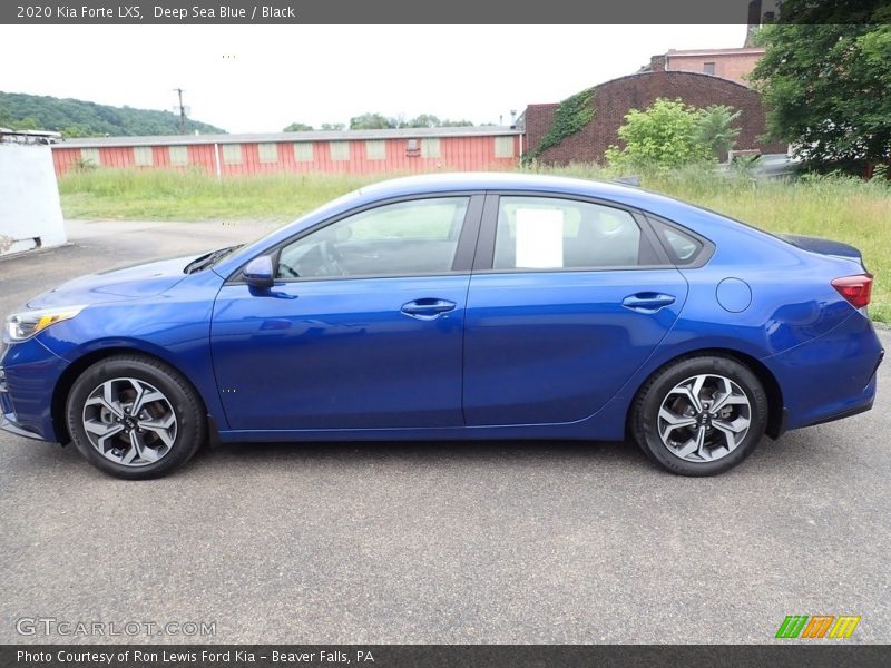 Deep Sea Blue / Black 2020 Kia Forte LXS