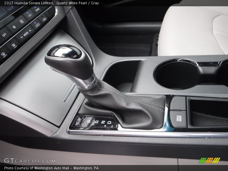Quartz White Pearl / Gray 2017 Hyundai Sonata Limited