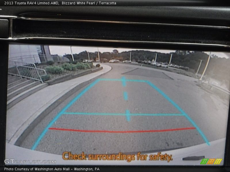 Blizzard White Pearl / Terracotta 2013 Toyota RAV4 Limited AWD
