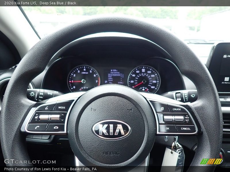 Deep Sea Blue / Black 2020 Kia Forte LXS