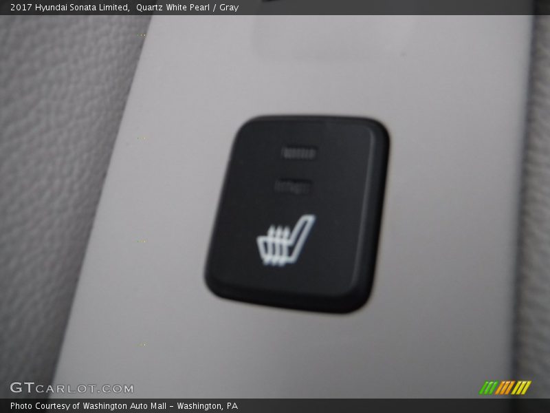 Quartz White Pearl / Gray 2017 Hyundai Sonata Limited