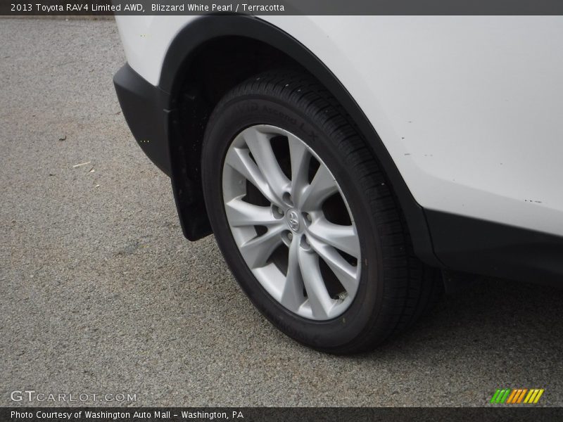 Blizzard White Pearl / Terracotta 2013 Toyota RAV4 Limited AWD