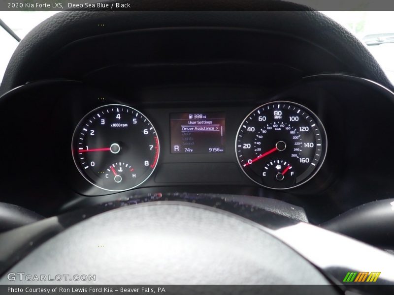 Deep Sea Blue / Black 2020 Kia Forte LXS