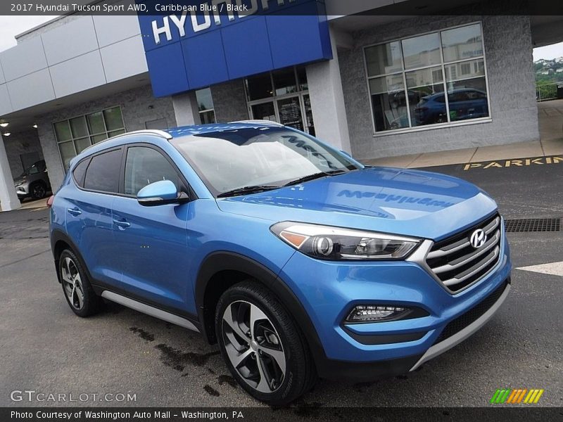 Caribbean Blue / Black 2017 Hyundai Tucson Sport AWD