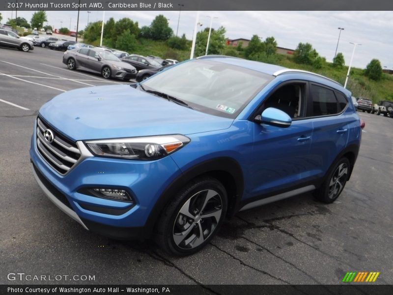 Caribbean Blue / Black 2017 Hyundai Tucson Sport AWD