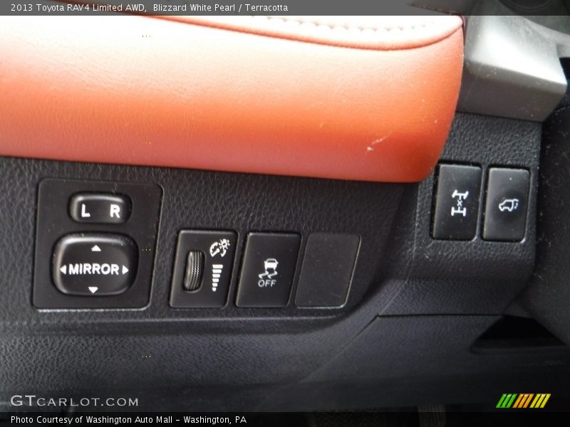 Blizzard White Pearl / Terracotta 2013 Toyota RAV4 Limited AWD