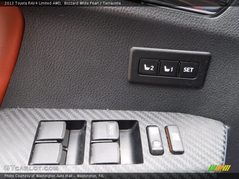 Blizzard White Pearl / Terracotta 2013 Toyota RAV4 Limited AWD