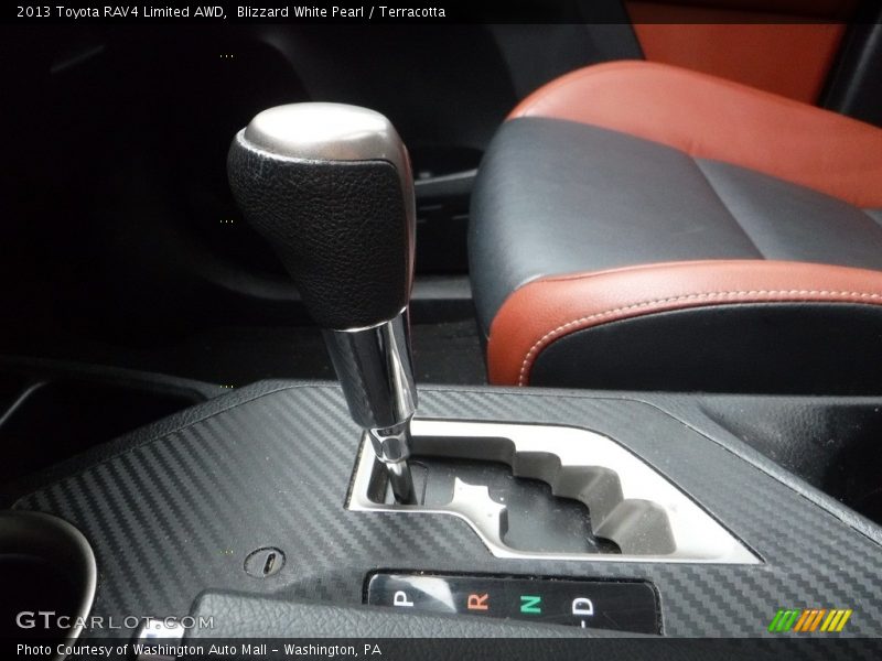Blizzard White Pearl / Terracotta 2013 Toyota RAV4 Limited AWD