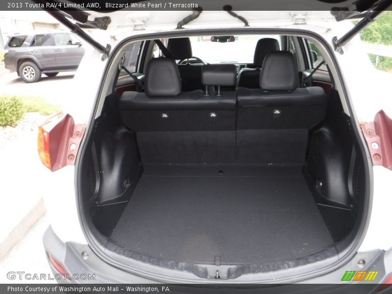 Blizzard White Pearl / Terracotta 2013 Toyota RAV4 Limited AWD