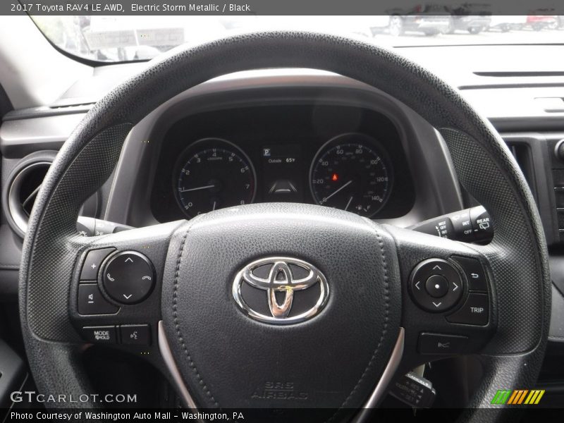 Electric Storm Metallic / Black 2017 Toyota RAV4 LE AWD