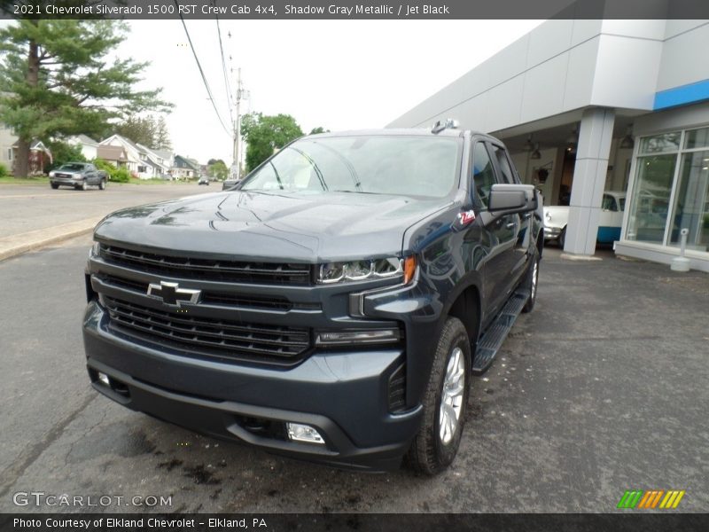 Shadow Gray Metallic / Jet Black 2021 Chevrolet Silverado 1500 RST Crew Cab 4x4