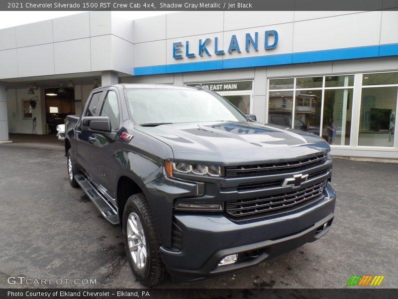 Shadow Gray Metallic / Jet Black 2021 Chevrolet Silverado 1500 RST Crew Cab 4x4