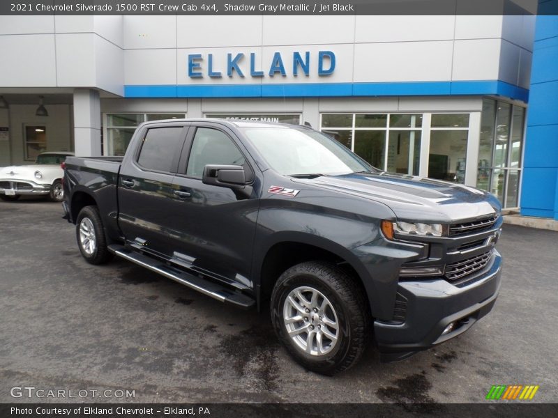 Shadow Gray Metallic / Jet Black 2021 Chevrolet Silverado 1500 RST Crew Cab 4x4