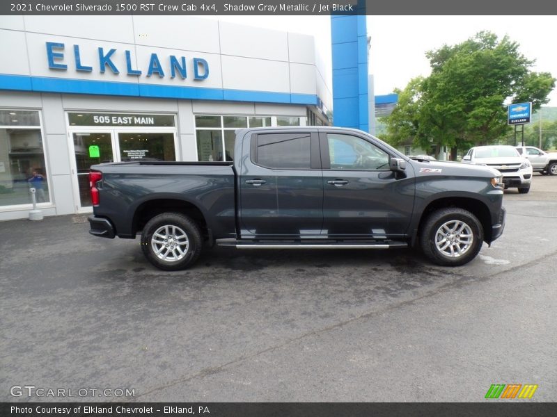 Shadow Gray Metallic / Jet Black 2021 Chevrolet Silverado 1500 RST Crew Cab 4x4