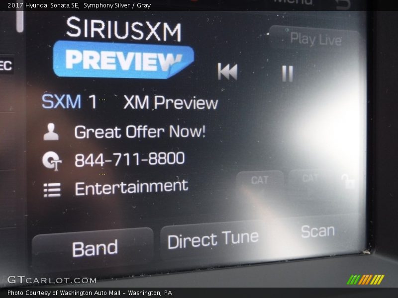 Symphony Silver / Gray 2017 Hyundai Sonata SE