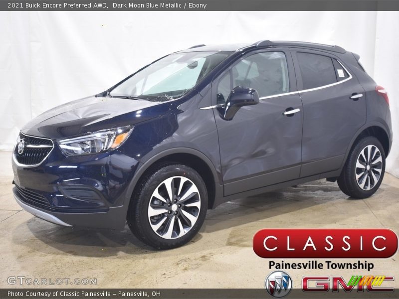 Dark Moon Blue Metallic / Ebony 2021 Buick Encore Preferred AWD