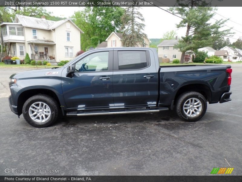 Shadow Gray Metallic / Jet Black 2021 Chevrolet Silverado 1500 RST Crew Cab 4x4