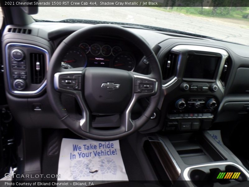 Shadow Gray Metallic / Jet Black 2021 Chevrolet Silverado 1500 RST Crew Cab 4x4