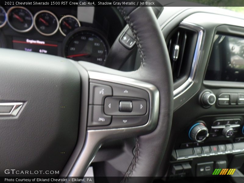 Shadow Gray Metallic / Jet Black 2021 Chevrolet Silverado 1500 RST Crew Cab 4x4