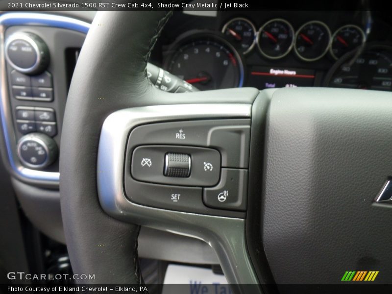 Shadow Gray Metallic / Jet Black 2021 Chevrolet Silverado 1500 RST Crew Cab 4x4