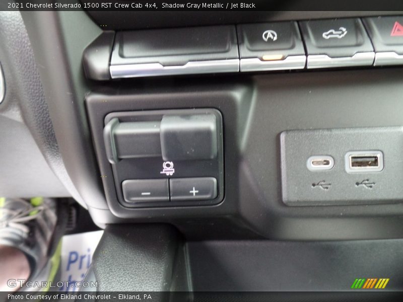 Shadow Gray Metallic / Jet Black 2021 Chevrolet Silverado 1500 RST Crew Cab 4x4