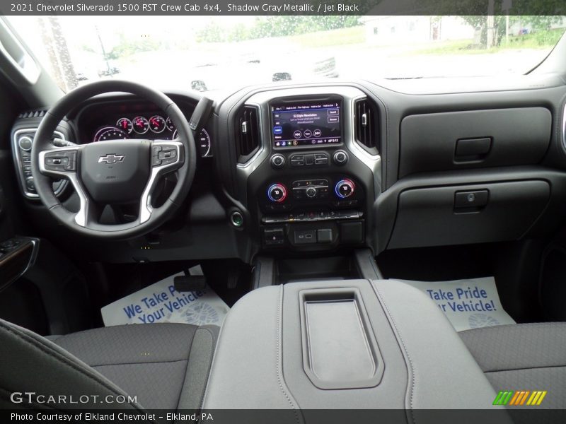 Shadow Gray Metallic / Jet Black 2021 Chevrolet Silverado 1500 RST Crew Cab 4x4