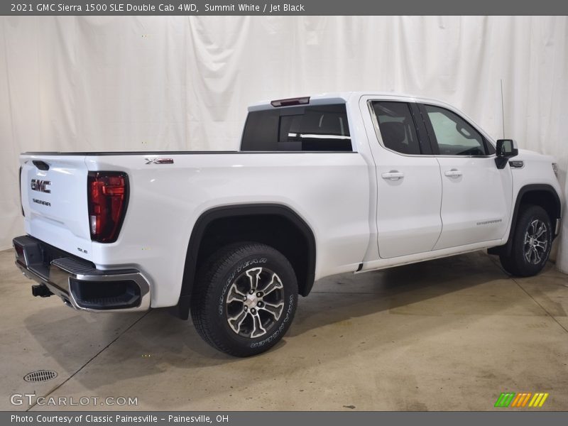 Summit White / Jet Black 2021 GMC Sierra 1500 SLE Double Cab 4WD