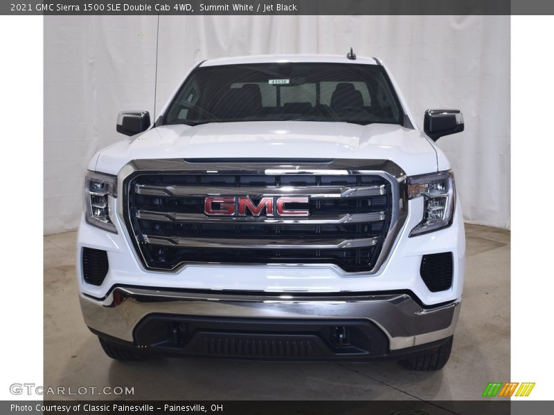 Summit White / Jet Black 2021 GMC Sierra 1500 SLE Double Cab 4WD