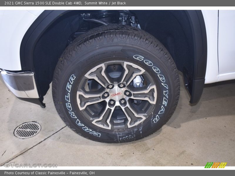 Summit White / Jet Black 2021 GMC Sierra 1500 SLE Double Cab 4WD